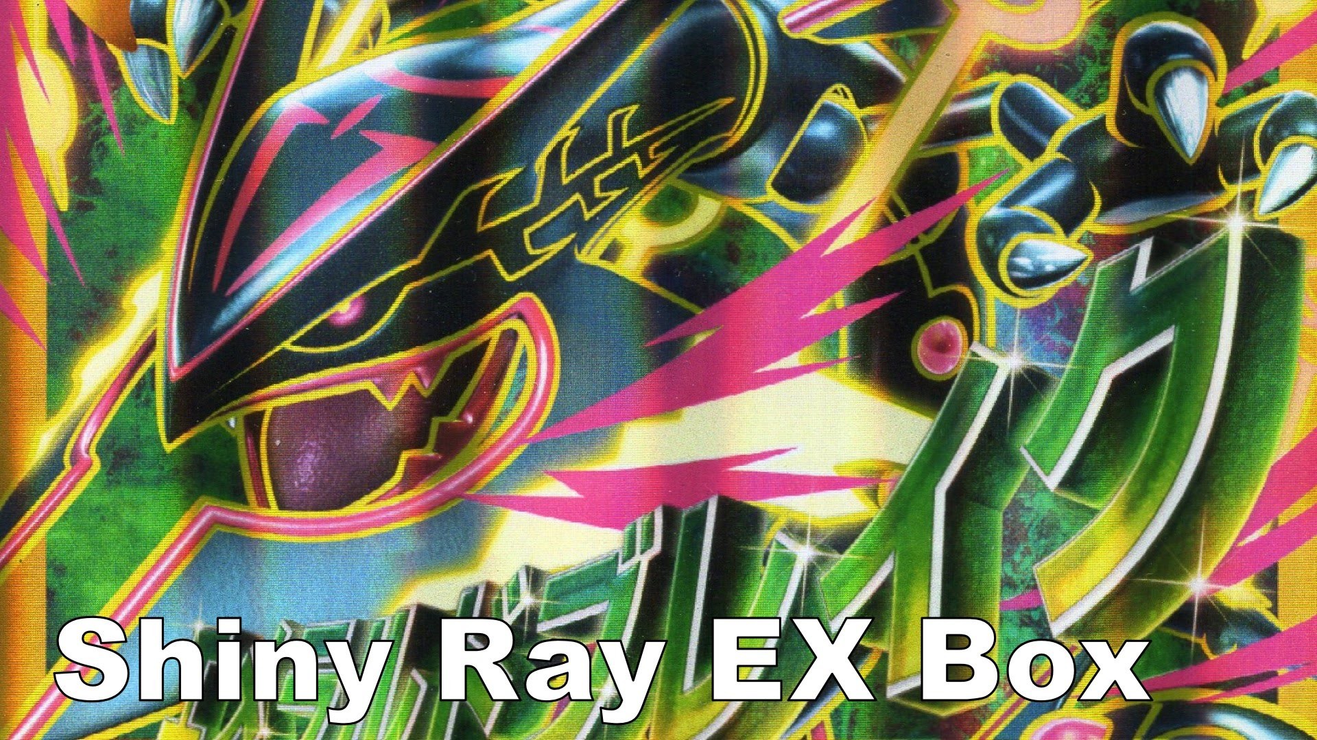 Pokemon Shiny Rayquaza EX Box w / Shiny Mega Rayquaza Jumbo Card –